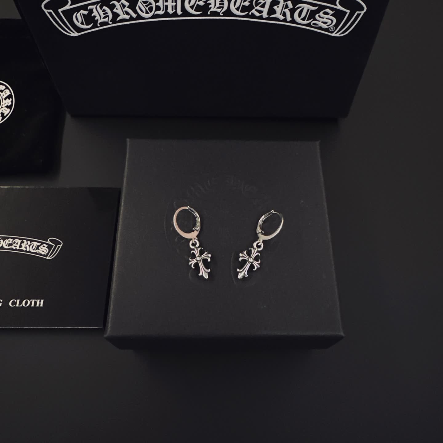 Chrome Hearts Cross Earrings